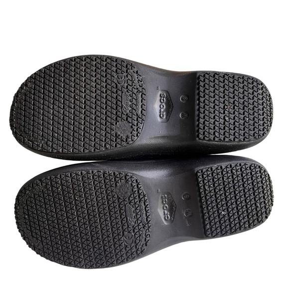 Crocs On the Clock Work Slip On Clogs Slip Resistant Black Size W 9 - Picture 6 of 11